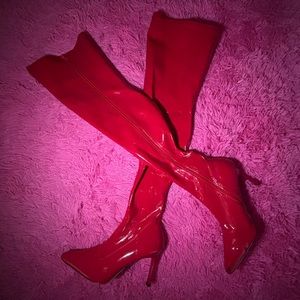 Red pole dancing heels
